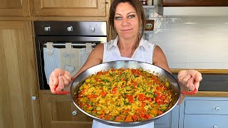 Paella Vegetariana Ricetta Spagnola Semplice [upl. by Cordle680]