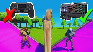 Jugador de MANDO vs TECLADO 💩 Quien es mejor 😱 TORNEO FORTNITE [upl. by Elspet]