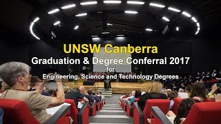 UNSW Canberra 2017 Graduation for Engineering Science and Technology [upl. by Milano]