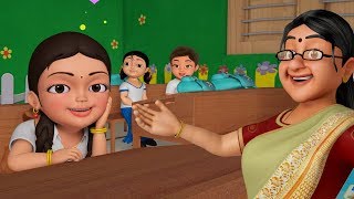 என் பள்ளிக்கூடம் தமிழ் பாட்டு  Tamil Rhymes for Children  Infobells [upl. by Onaivatco]