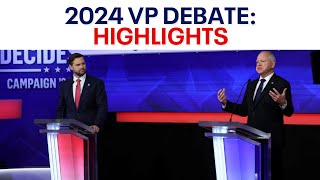 Highlights from 2024 vice presidential debate [upl. by Nihahs367]