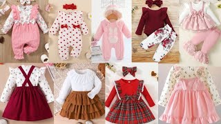 New Born Winter dress design 20242025  romper design for baby girls  frock design for baby girls [upl. by Glanti]