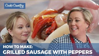 How to Make Grilled Sausages with Peppers and Onions [upl. by Acirt]