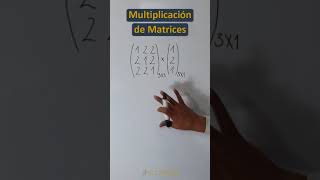 Como multiplicar matrices 3x3 y 3x1 shorts [upl. by Rucker]