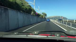 Timelapse drive from Paraparaumu Station to Wellington Vivian St [upl. by Shandra386]