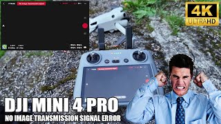 DJI MINI 4 PRO How to fix issue no image transmission signal [upl. by Shir581]