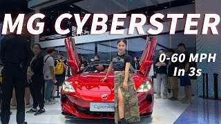 MG Cyberster Butterfly Doors Sports Car at Only 350k RMB  Chengdu Auto Show 2023 [upl. by Valina557]