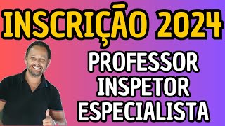 INSCRIÃ‡ÃƒO DE CANDIDATOS PARA TRABALHAR NA REDE ESTADUAL DE ENSINO PROFESSOR INSPETOR SUPERVISOR MG [upl. by Ramor122]