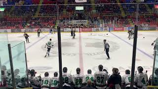 Tir punition  But Lagarde  Hamel vs Bordeleau  110124  LNAH [upl. by Eliza]