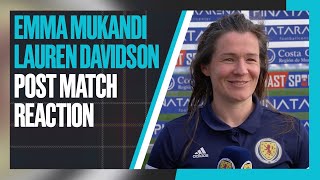 Emma Mukandi amp Lauren Davidson PostMatch Reaction  Scotland 21 Philippines  Pinatar Cup 2023 [upl. by Adnilemre]