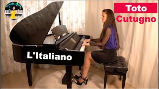 Litaliano Lasciatemi Cantare Toto Cutugno piano cover with lyrics by Marina Kirova [upl. by Bihas]