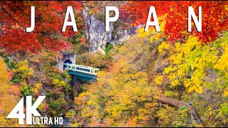 FLYING OVER JAPAN 4K UHD  Relaxing Music Along With Beautiful Nature Videos  4K Video Ultra HD [upl. by Ycnej]