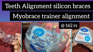 Teeth alignment silicon braces 162 rs l myobrace trainer alignment l teeth straightenretainer [upl. by Rihat]