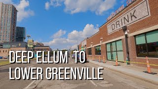 4K Dallas Drive from Deep Ellum to Lower Greenville [upl. by Morton282]