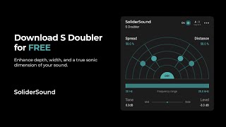 SoliderSound S Doubler  FREE Plugin Now Available [upl. by Aneelad]