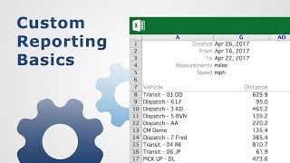 Custom Reporting Basics  Fleet Management [upl. by Aitropal808]