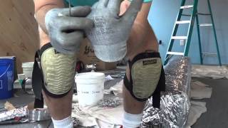 How to wrap ductwork with bubble wrap insulation [upl. by Ansley]