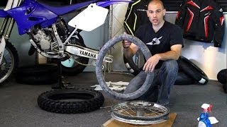 How To Change a Dirt Bike Tire  Motorcycle Superstore [upl. by Marabel]