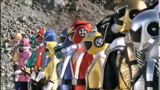 Shinkenger VS Goonger Movie Henshin amp Roll Call [upl. by Enoch884]