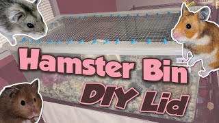 How To Make A Hamster Bin Cage  Munchies Place [upl. by Dlabihcra]