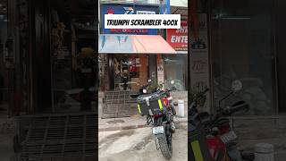 TRIUMPH SCRAMBLER 400 X TOURING ACCESSORIES  TOP RACK  SADDLE STAY  TOP BOX  ZANA MODIFICATION [upl. by Eittel777]