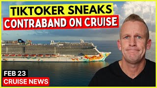 TikToker Smuggles Items on Cruise Ship amp Top 10 Cruise News [upl. by Aitnohs388]