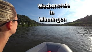 Kurzurlaub an der Mosel Mit Zelt und Boot auf der Ferieninsel Winningen 2018 I VLOG 3 [upl. by Darcey]