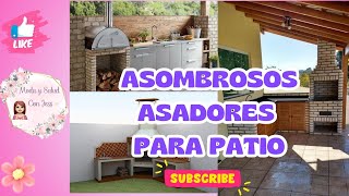 ASOMBROSOS ASADORES PARA PATIO ideas 2024 tendencias hogar moda [upl. by Nednarb]