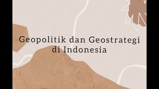 MENJAWAB PERTANYAAN DAN MENGULAS BERITA ONLINE TENTANG GEOPOLITIK DAN GEOSTRATEGI INDONESIA [upl. by Winther]