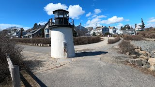 Marginal Way and Ogunquit Beach Maine Walk in 4K [upl. by Amsab]