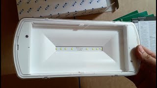 EATON SafeLite LED 27VA 2h IP42 SL2MNM42C2C3A Φωτιστικό ασφαλείας Λευκό [upl. by Garik461]