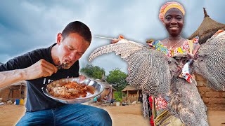 Whole GUINEA FOWL Stew in Africa MOST REMOTE Village Food in Côte dIvoire 🇨🇮 [upl. by Anoit]