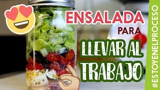 ENSALADA en Frasco 🥗 Dura días FRESCA 🥬 Comidas Saludables [upl. by Nosreg]