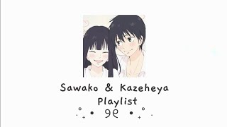 Sawako And Kazehaya Playlist ♡ Kimi Ni Todoke [upl. by Atteuqcaj]