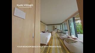 Kuda Villingili Resort Maldives – Fourbedroom Beach Villa with Private Pool [upl. by Reywas680]