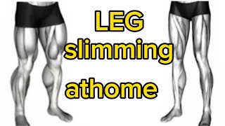 great leg slimming exercises cellulite removal get rid of thigh fat athome atgym [upl. by Nya]