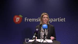 Sylvi Listhaug sin tale til landsstyret [upl. by Beryle607]