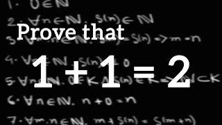 Proving 1  1  2 using Peano axioms [upl. by Figge320]