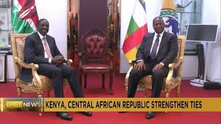 Centrafrique  première visite officielle dun président kenyan [upl. by Enriqueta226]