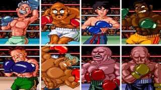 Super PunchOut  All Opponent Win Animations [upl. by Beera]