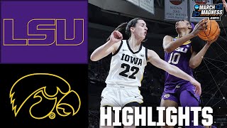 NCAA Tournament Elite 8 LSU Tigers vs Iowa Hawkeyes  Full Game Highlights [upl. by Haldane]