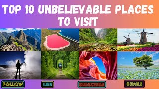 4k Drone Footage of Top 10 Unbelievable places to visit [upl. by Navak943]