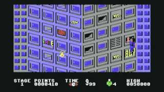 Firetrap  Data East  Commodore 64 C64 gameplay [upl. by Venterea70]