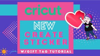 New Feature in Cricut Design Space Create Sticker [upl. by Retsevlis]