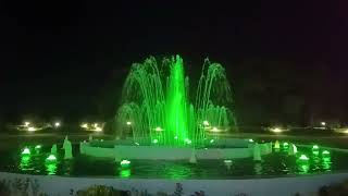 multi colour lighting night fountain [upl. by Elyrrad]