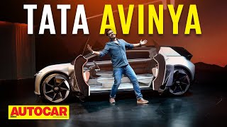 Tata Avinya walkaround  The Tata EV from the future  First Look  Autocar India [upl. by Bellis437]