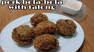 meatballrecipe porkrecipe PORK BOLABOLA NA MAY TALONG  BOLABOLANG TALONG  eggplant meatballs [upl. by Samalla]