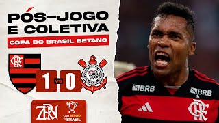 FLAMENGO X CORINTHIANS  COPA DO BRASIL 2024  PÓSJOGO E COLETIVA AO VIVO [upl. by Idonah]