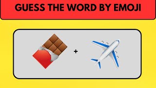 Guess the Word by Emoji  Emoji Quiz Challenge 2024 [upl. by Trillby]