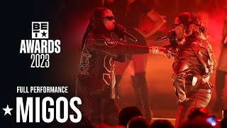 Migos Came Together For Legendary Reunion Performance Honoring Takeoff ONLY On BET  BET Awards 23 [upl. by Shurlocke]